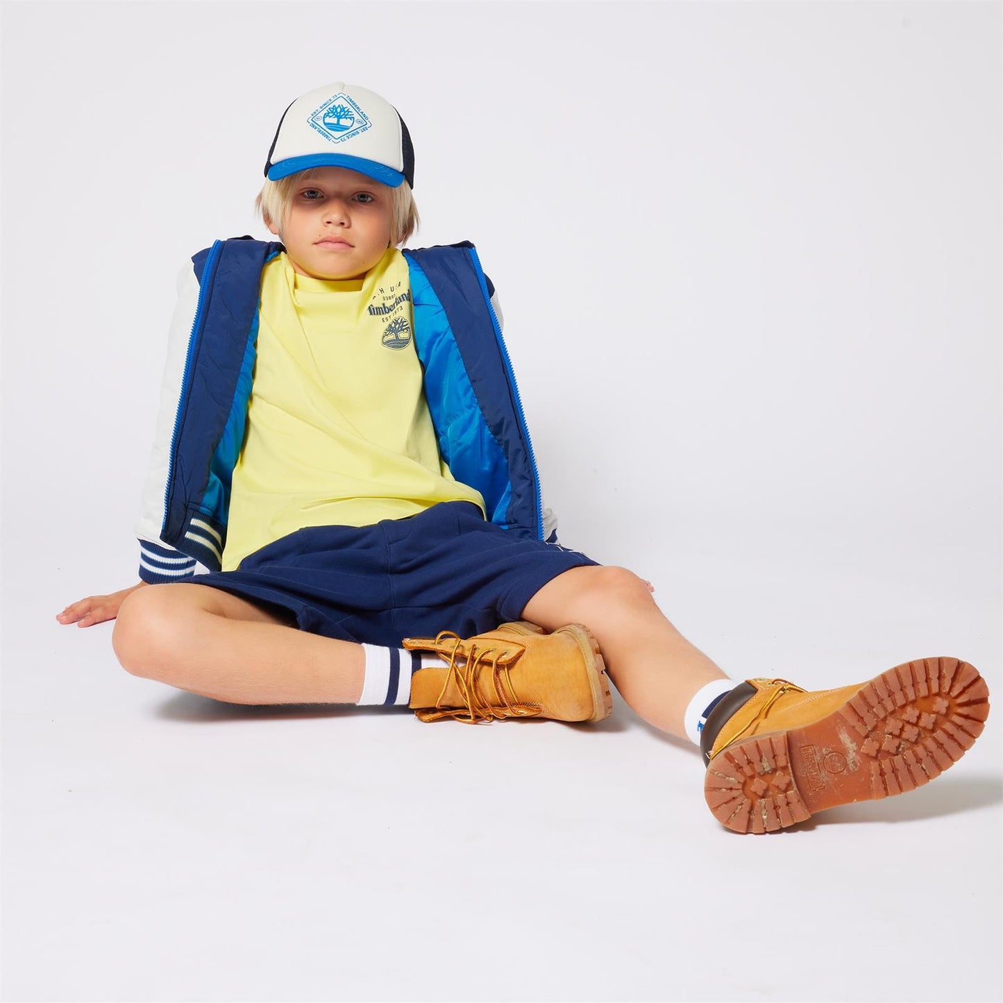 Timberland - Navy & Electric Blue Trellis Cap