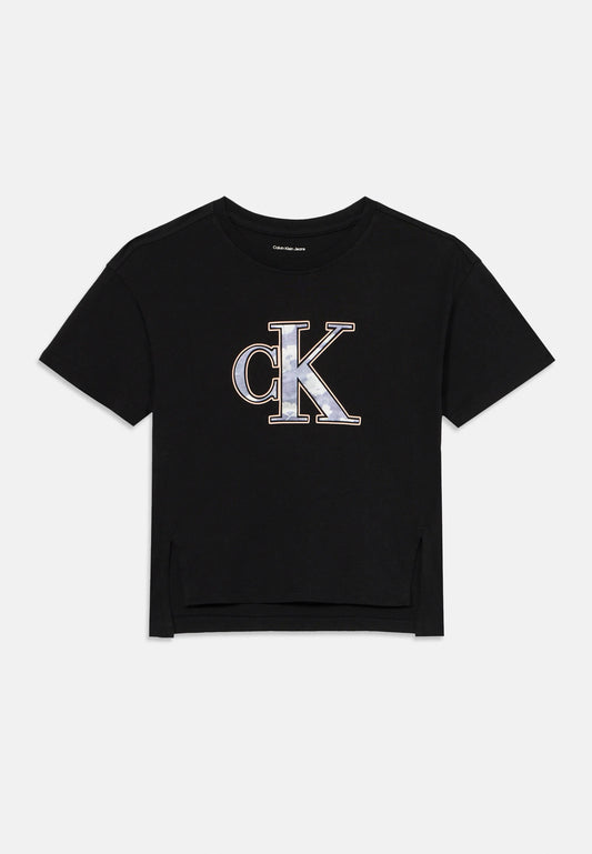 Calvin Klein - T-shirt noir monologo