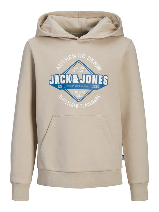 Jack&Jones -  Sweat à capuche JJELOGO Moonbeam
