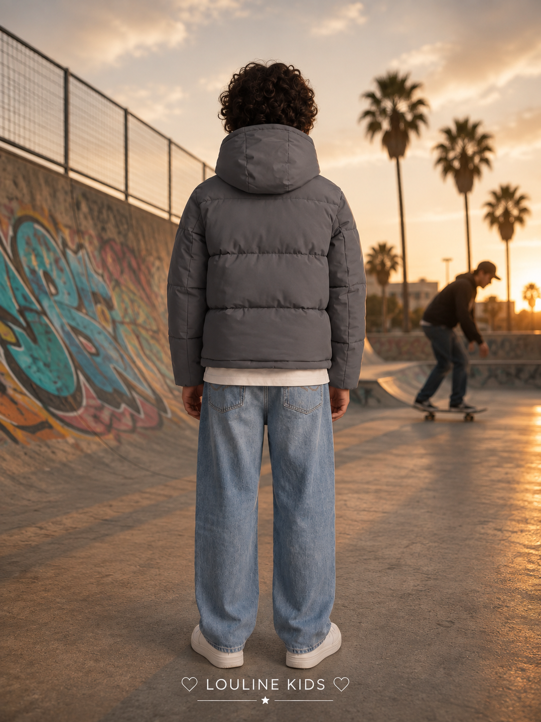 Jack&Jones - Manteau à capuche asphalt JJGALAXY