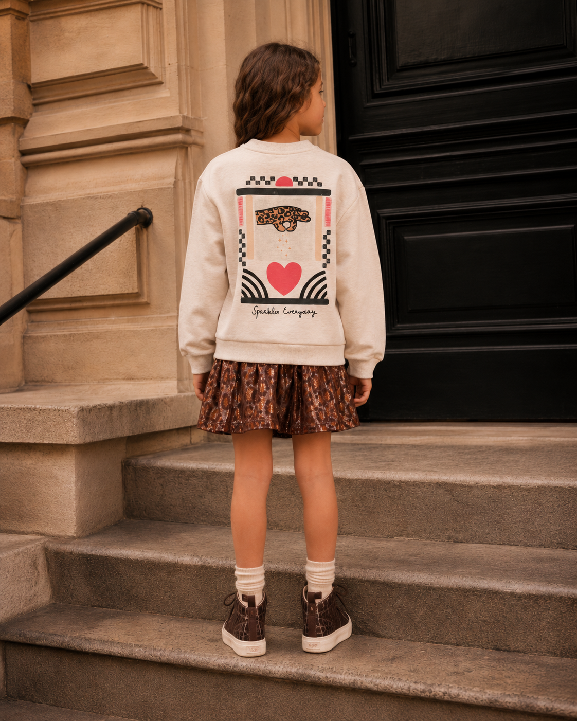 Jubel - Jupe léopard cuivre City Chic