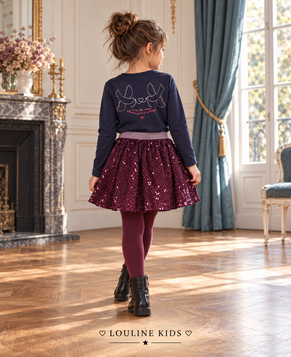Jubel - T-shirt navy backprint Daily Princess