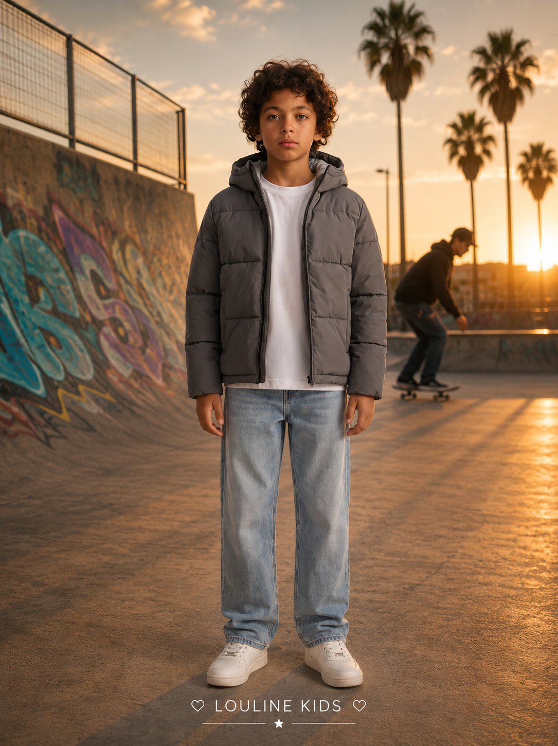 Jack&Jones - Manteau à capuche asphalt JJGALAXY