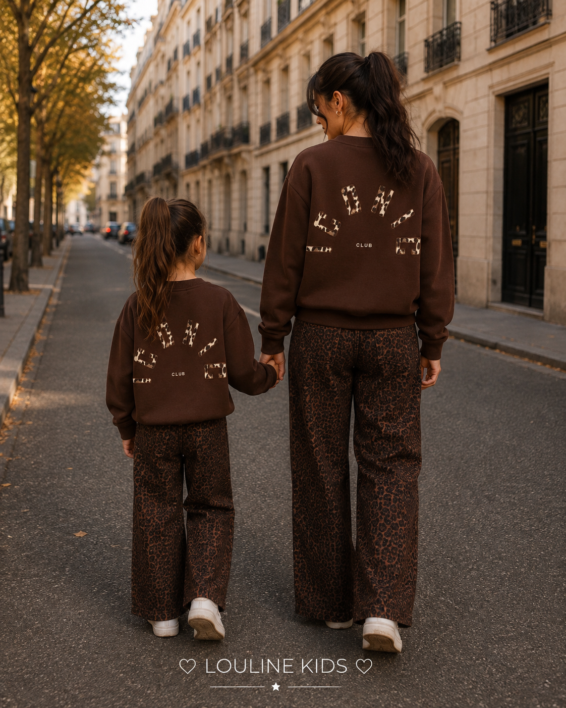 Mère & Enfant - Sweat chocolat backprint ICONIC ‼️ précommande : réception le 26/08