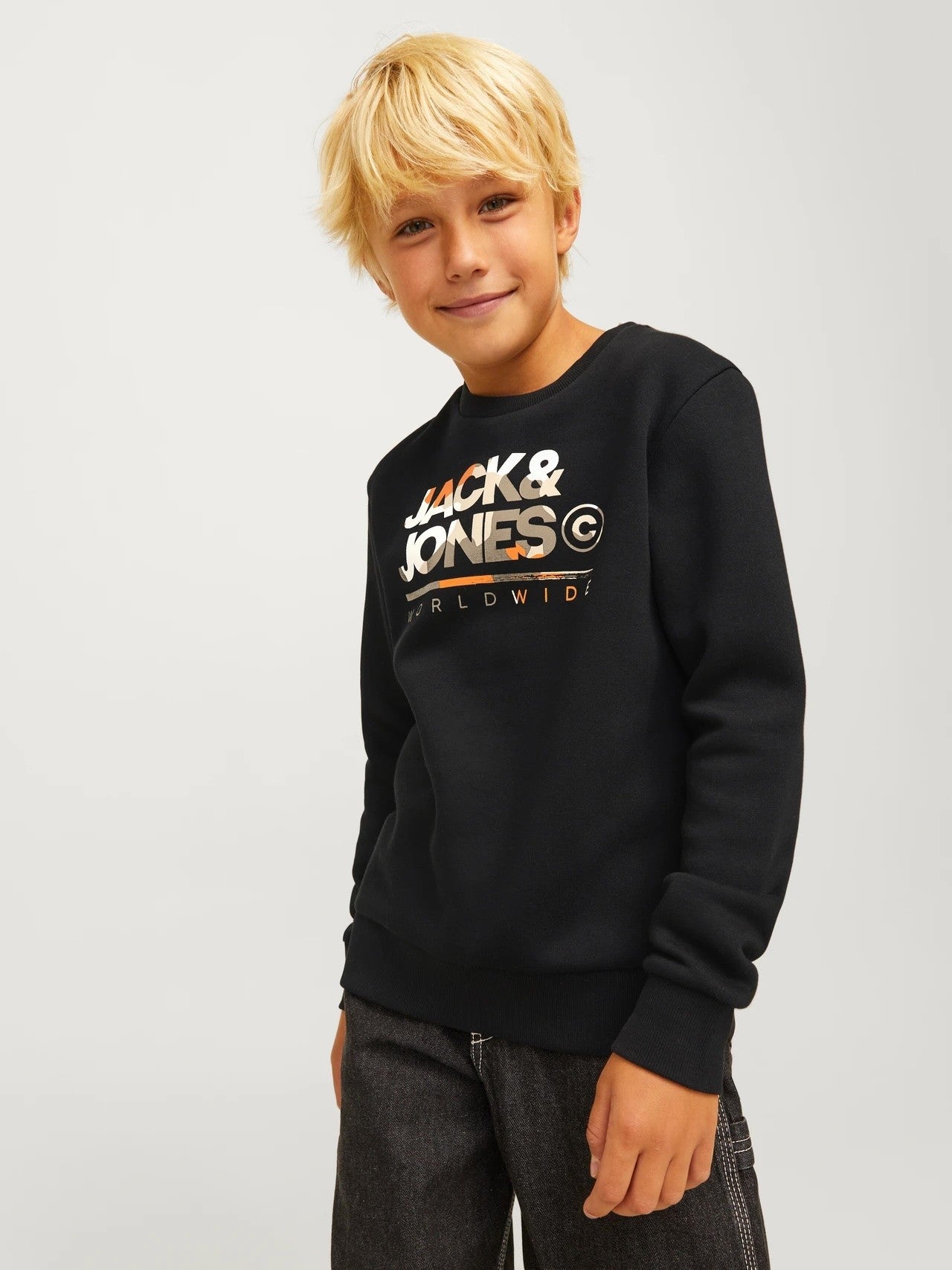 Jack & Jones - Black Jjluke Sweatshirt