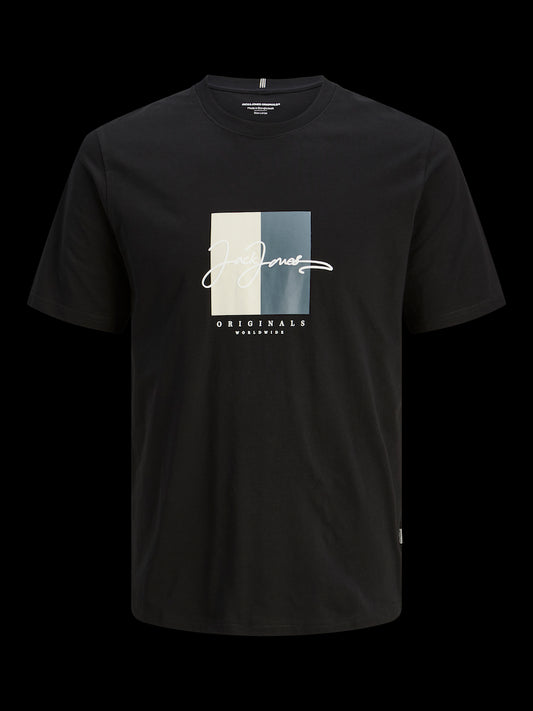 Jack & Jones - Black T -shirt Jorfrederiksberg