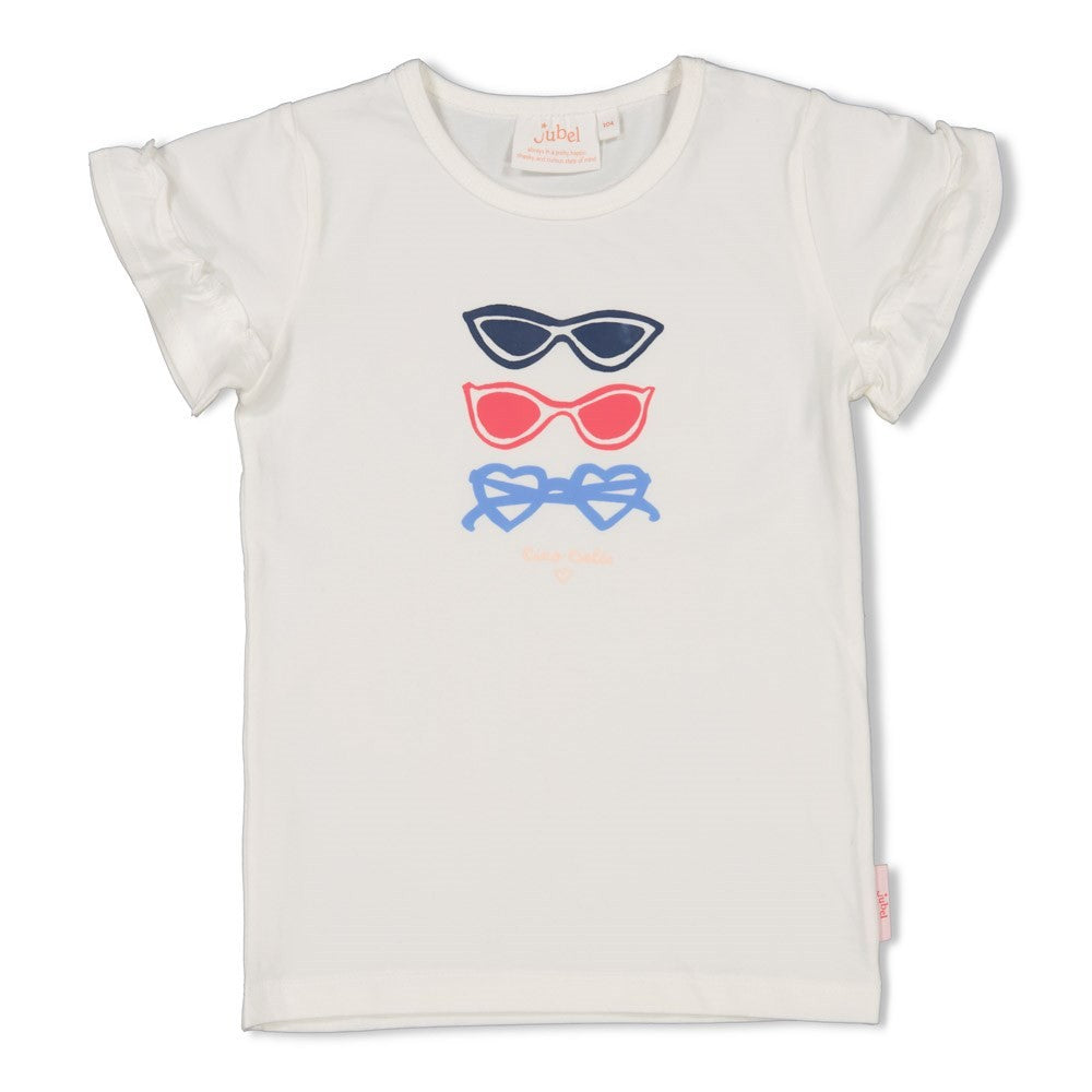Jubel - Weiß t -Shirt Ciao Bella