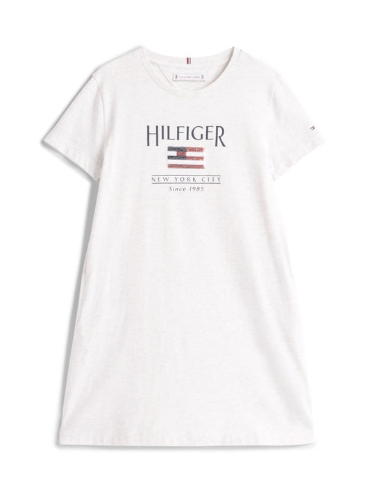 Tommy Hilfiger - Schneeweißkleid & Pinse Flagge