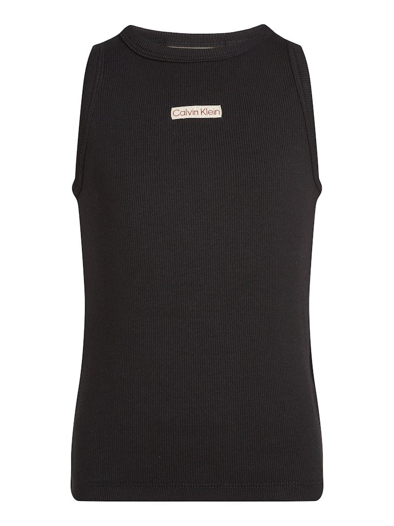Calvin Klein - Top noir côtelé