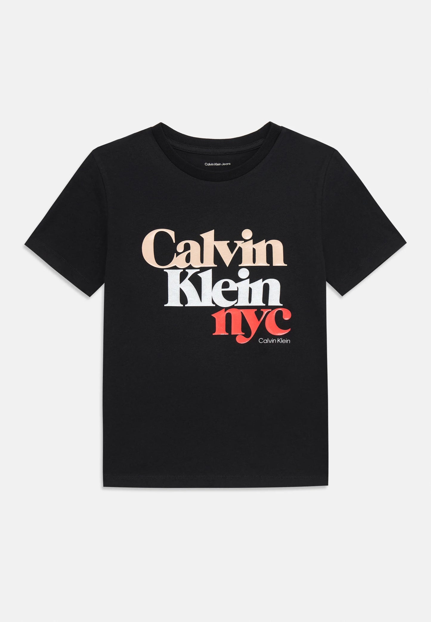 Calvin Klein - T-shirt noir Pearl Signature