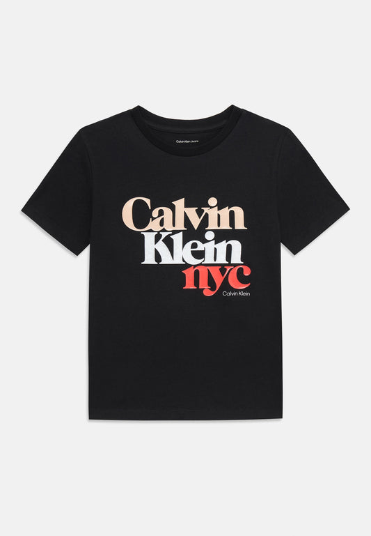 Calvin Klein - Black T -shirt Pearl Signature
