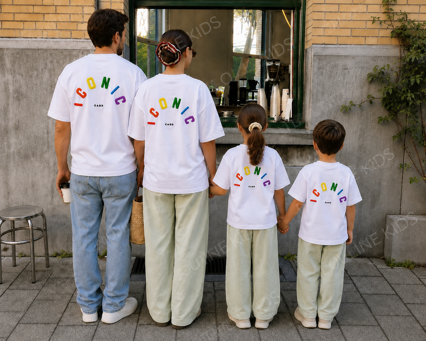 Mère & Fille - T-shirt blanc mixte ICONIC