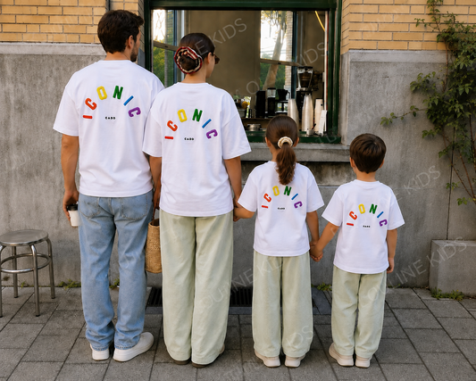 Mère & Fille - T-shirt blanc mixte ICONIC