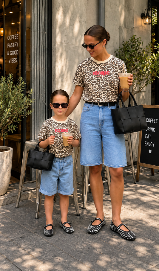 Mère & Fille - T-shirt léopard ICONIC