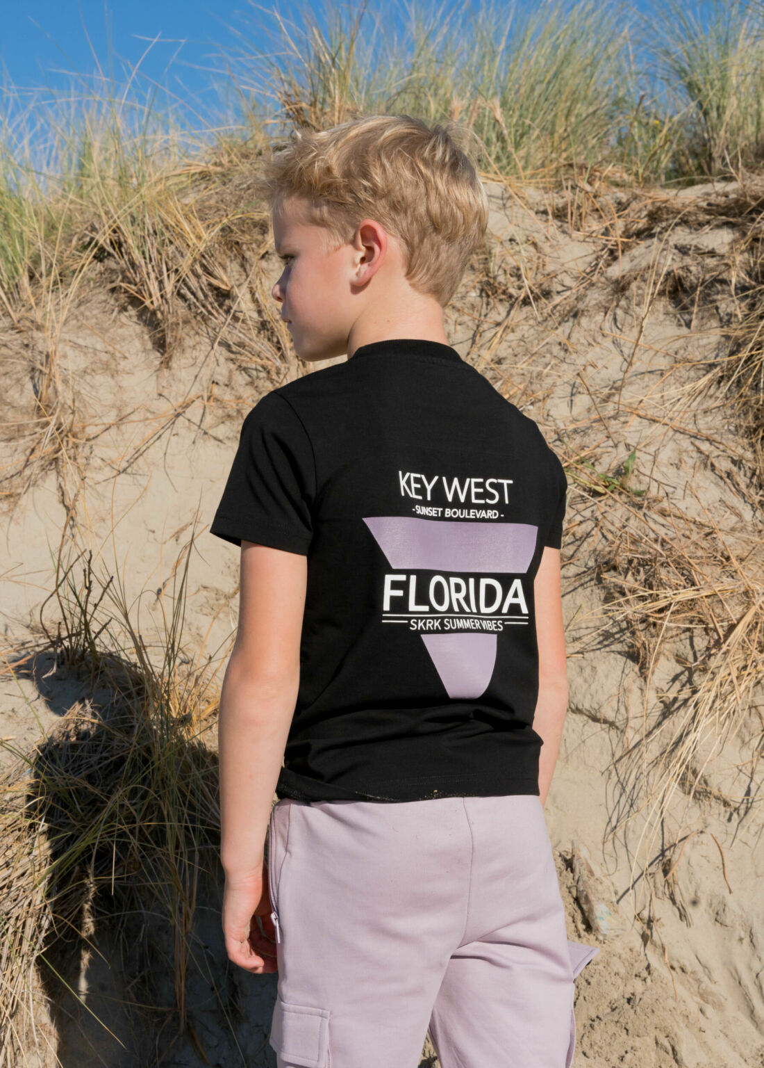 Skurk - Black Backprint Tieb t -Shirt