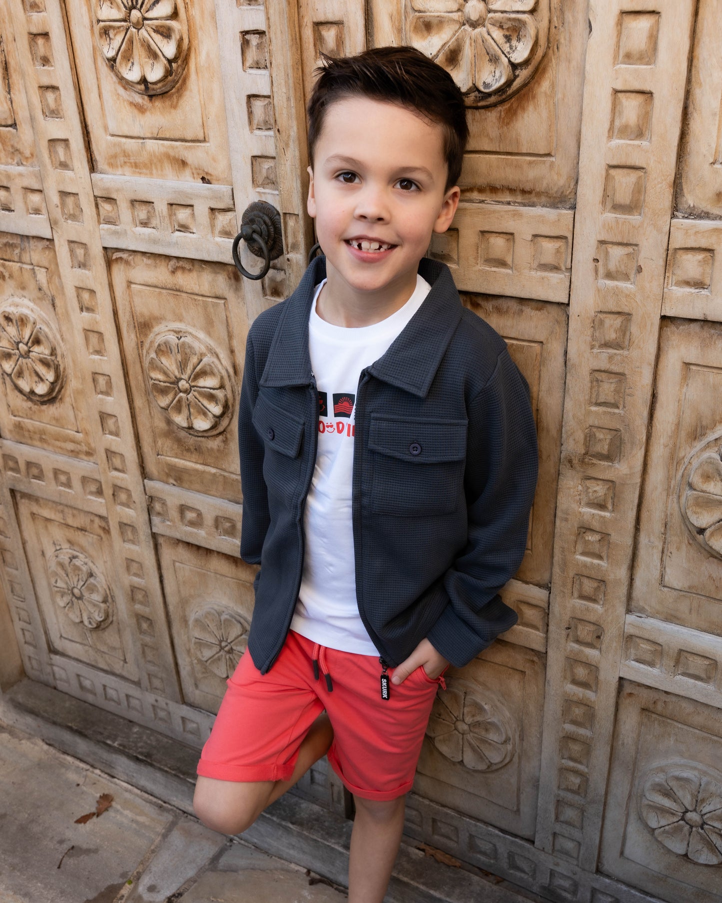 Skurk - T-shirt backprint blanc Timas