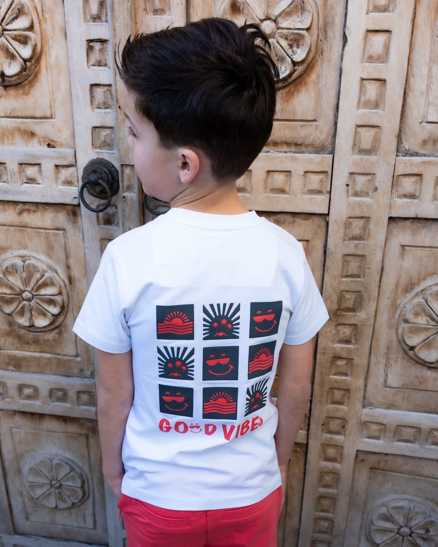 Skurk - T-shirt backprint blanc Timas