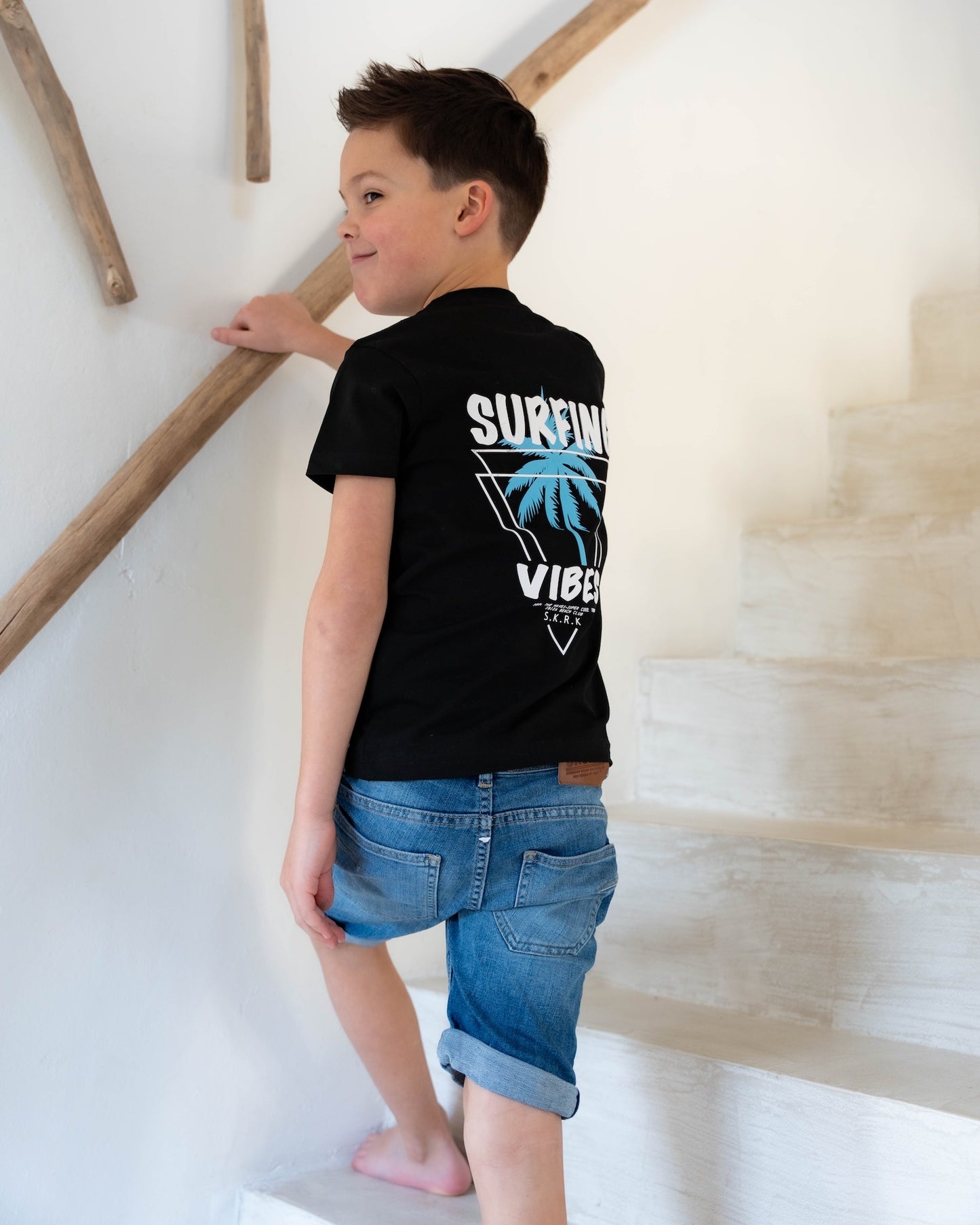 Skurk - T-shirt backprint noir Taf