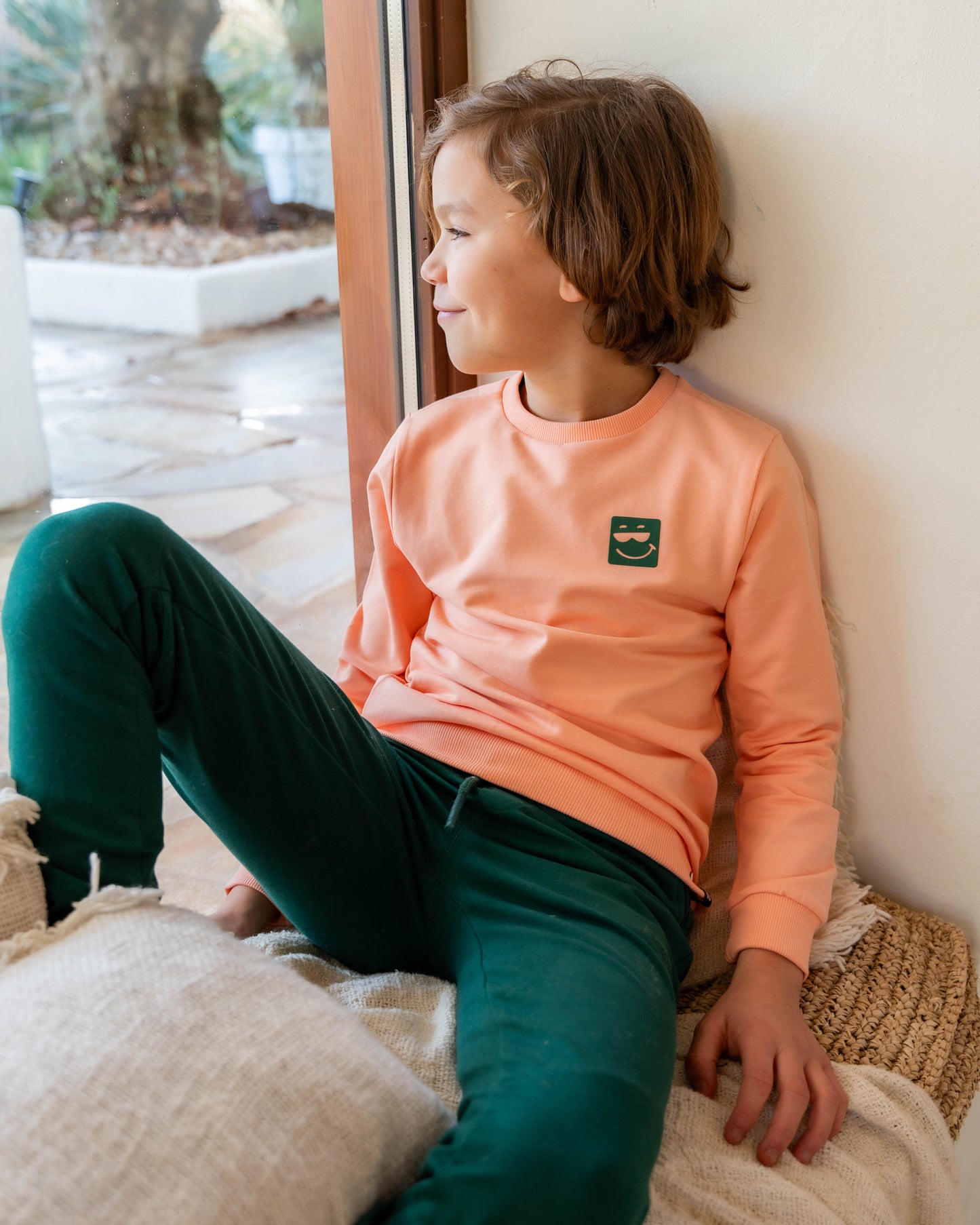 Skurk - Sweat backprint pêche Santos