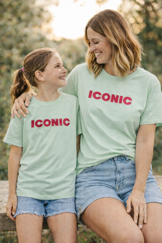 Mère & Fille - T-shirt menthe ICONIC