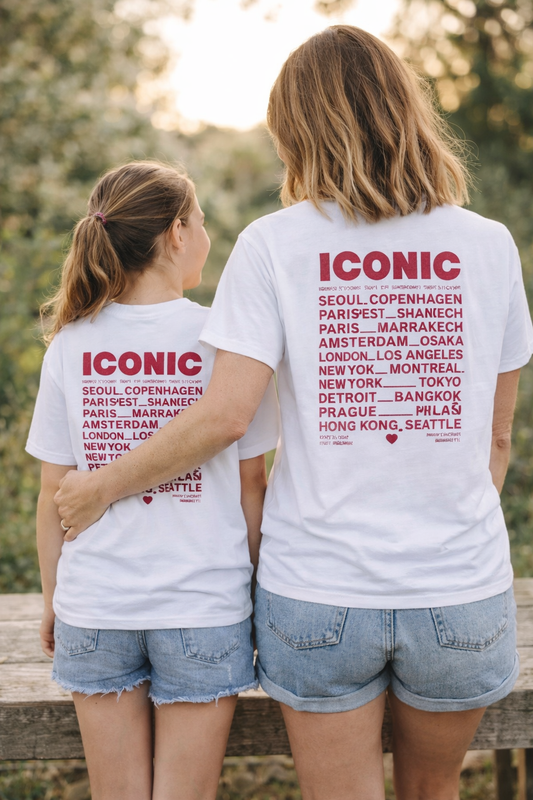 Mère & Fille - T-shirt blanc ICONIC