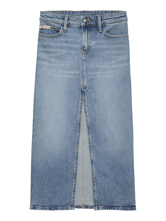 Calvin Klein - Long Cloudy Blue Skirt