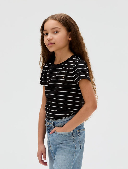 Calvin Klein - T-shirt rayé Black & White