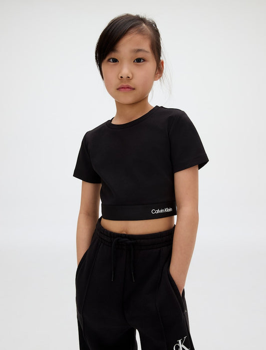 Calvin Klein - Top noir Topo logo
