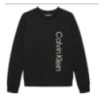 Calvin Klein - Sweat noir Terry side graphic