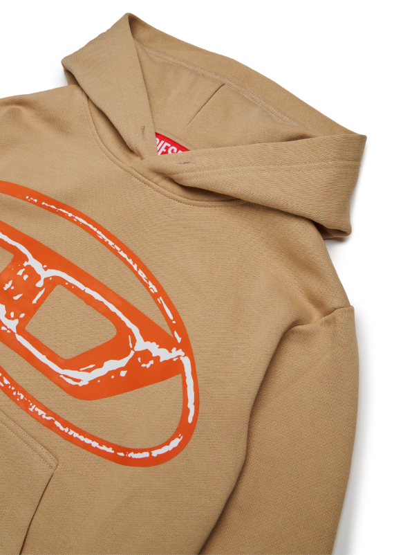 Diesel - Sweat à capuche beige