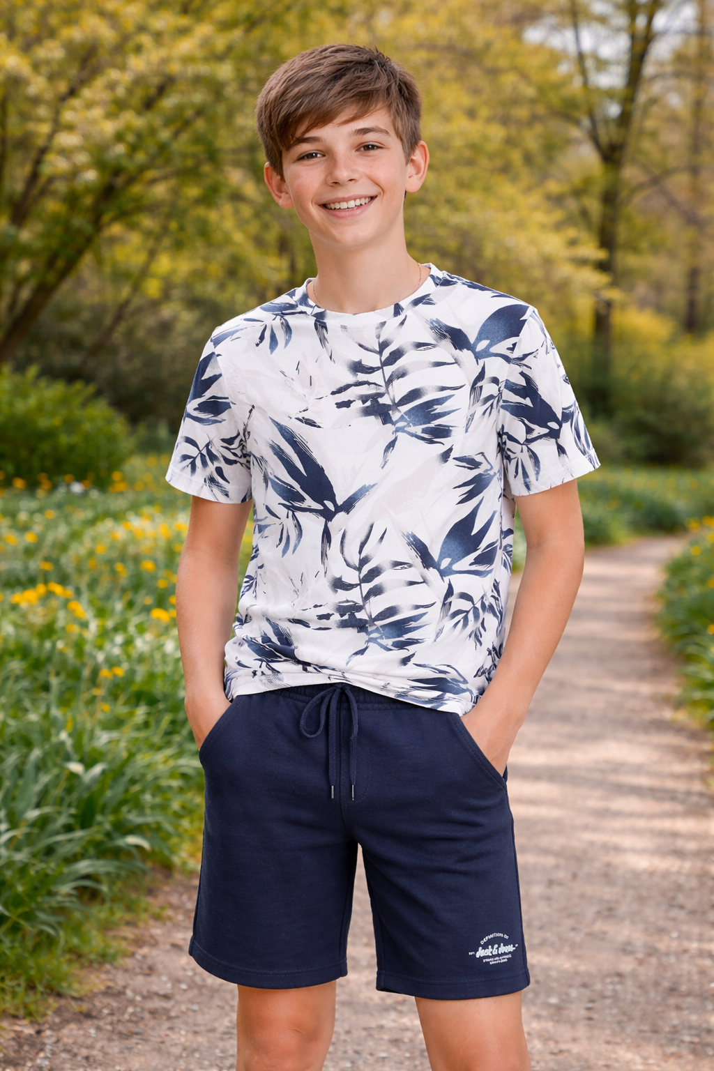 Jack&Jones – Brandon marineblaue Shorts JPSTGORDON