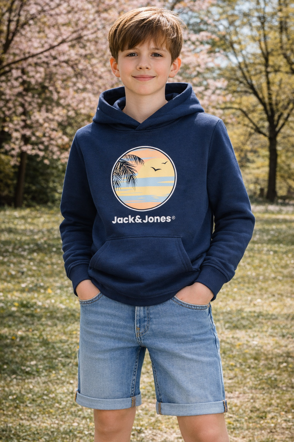 Jack&Jones - Sweat à capuche Navy Blaze JJPERRY