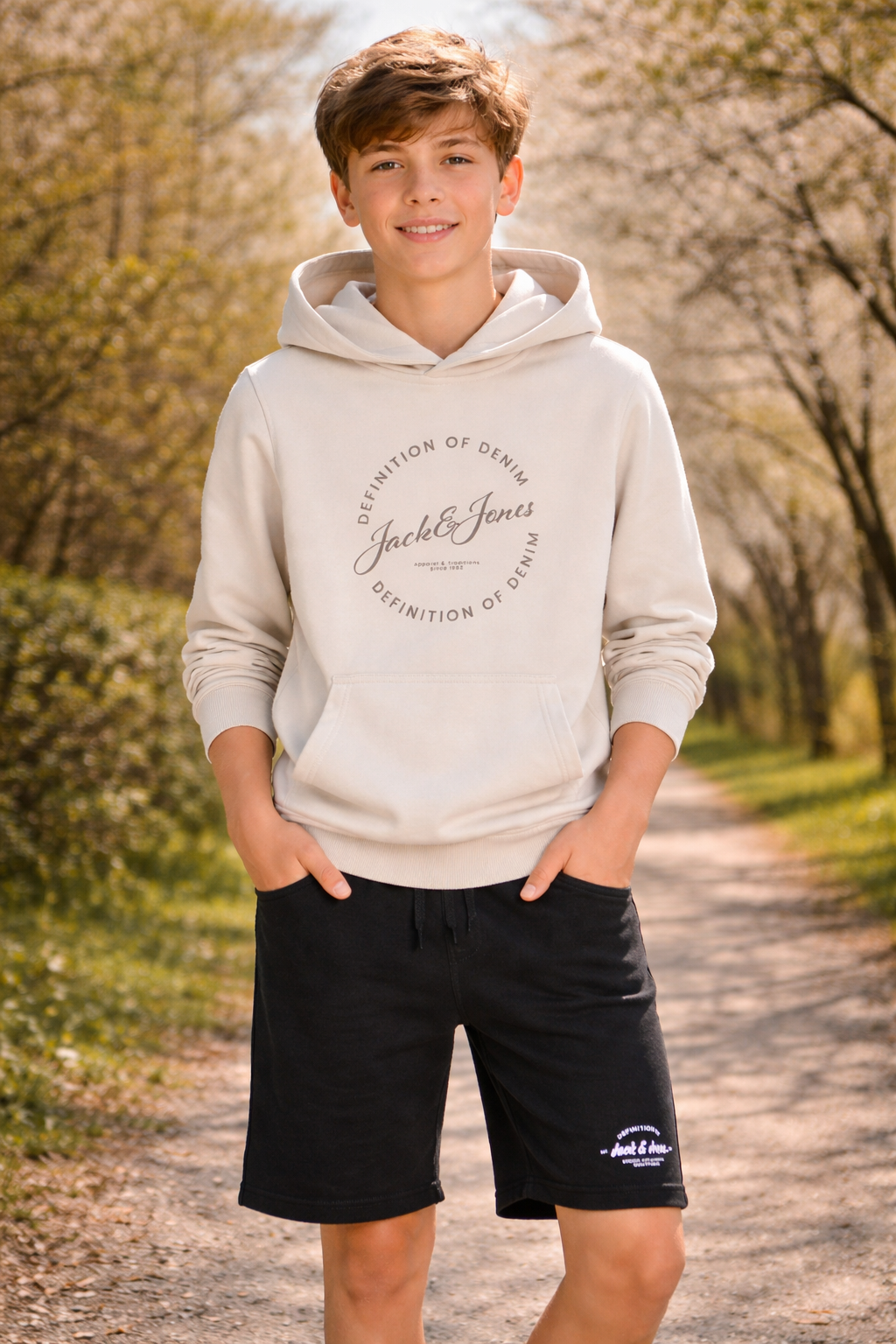 Jack & Jones - JJ GRAYSON Sudadera con capucha Moonbeam