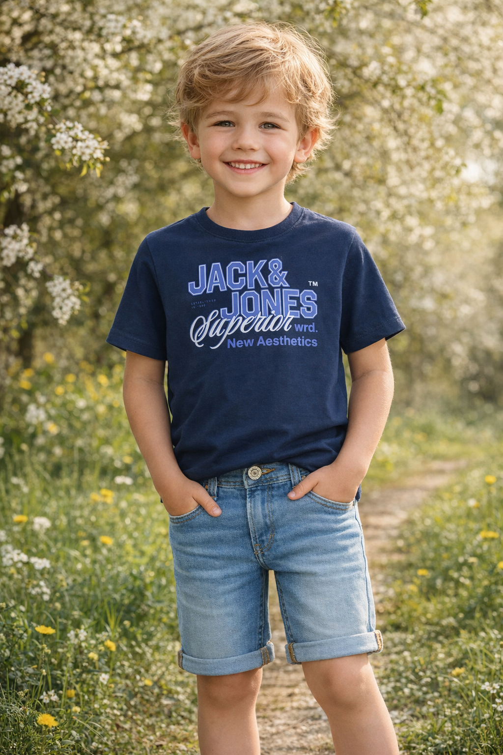 Jack&Jones - T-shirt Dazzling Blue JJELOGO