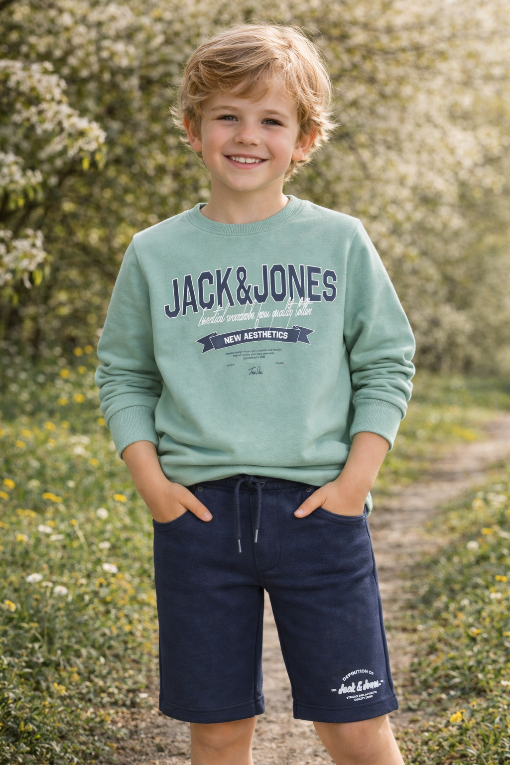 Jack&Jones - Sweatshirt Mineral Blue JJELOGO