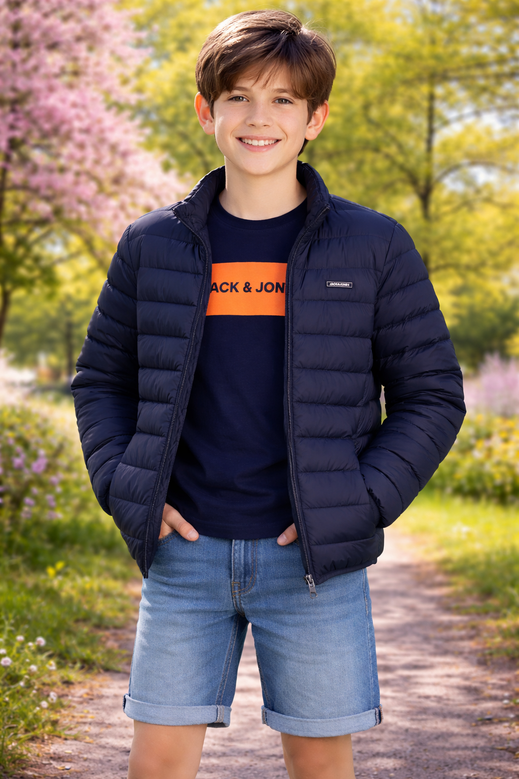 Jack&Jones - Veste puffer Navy Blazer JJLOUIS