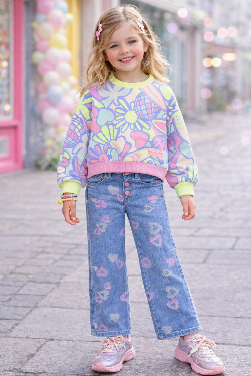 Billieblush – Sweatshirt mit Surf-Print