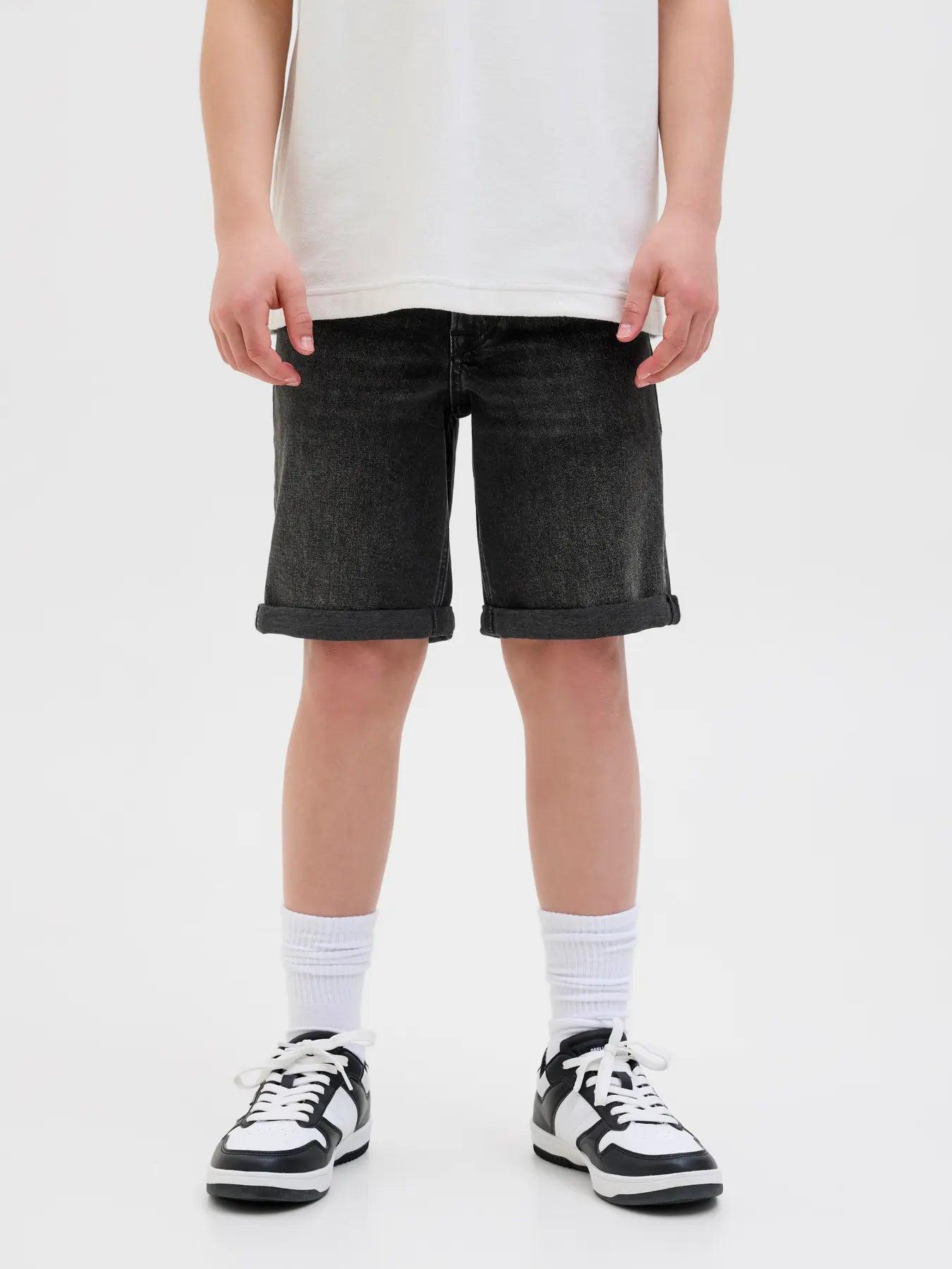 Jack&Jones - Short JJIRICK black denim 360