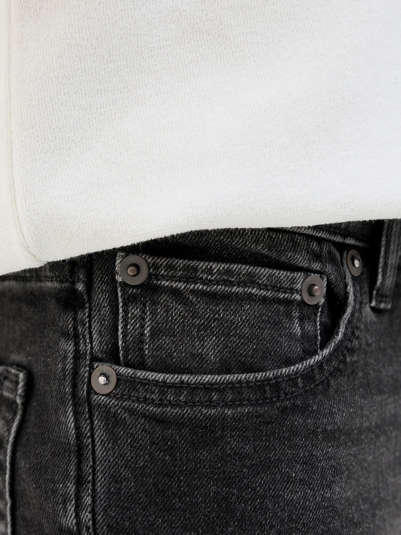 Jack&Jones - Short JJIRICK black denim 360