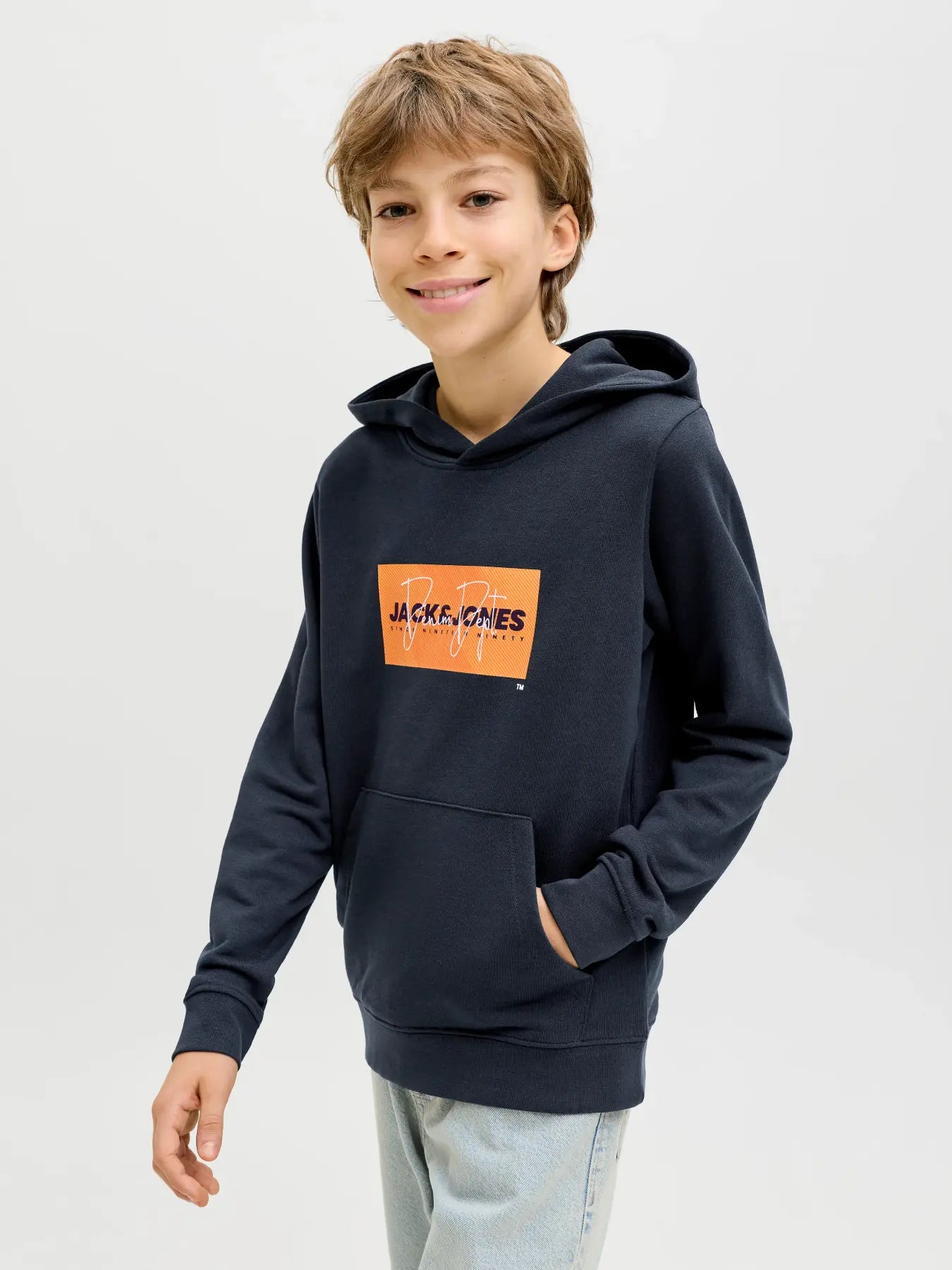 Jack & Jones - JJ COLE marineblauwe blazer-hoodie