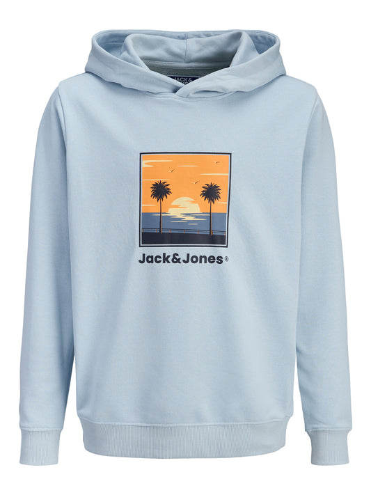 Jack&Jones - Sweat à capuche Célestial Blue JJPERRY