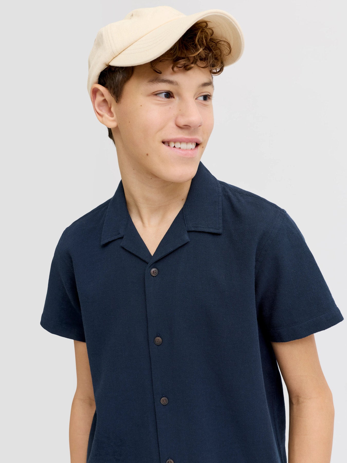 Jack & Jones - JJ GLOBAL marineblauw overhemd