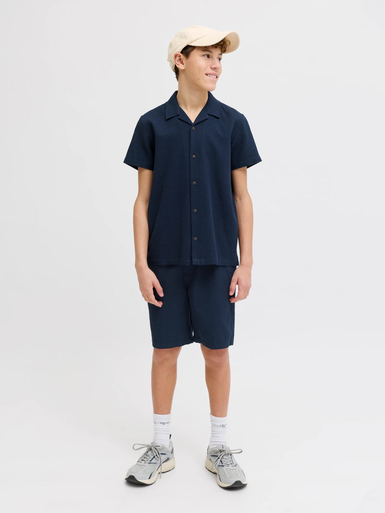 Jack & Jones - JJ GLOBAL marineblauw overhemd