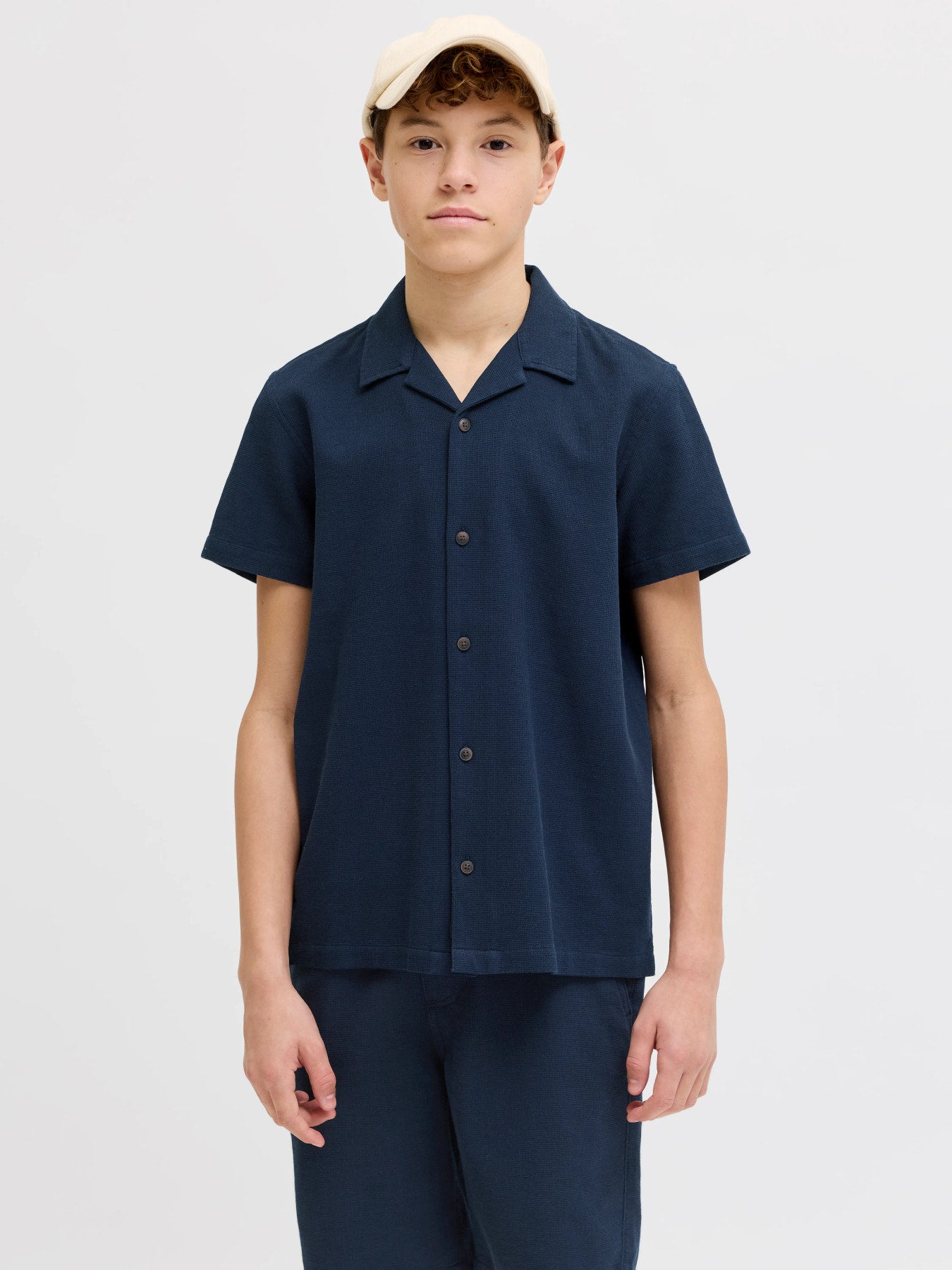 Jack & Jones - JJ GLOBAL marineblauw overhemd