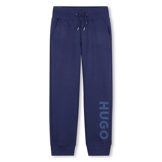 Hugo - Medieval Blue & "Hugo" joggingbroeken gedrukt op het onderbeen