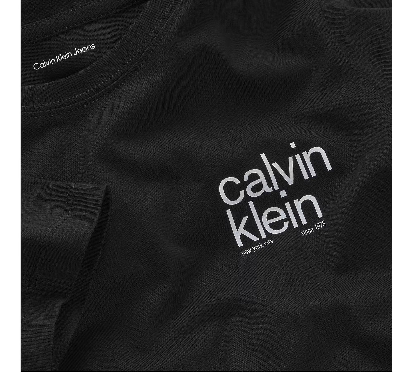 Calvin Klein - T-shirt noir régular small graphic