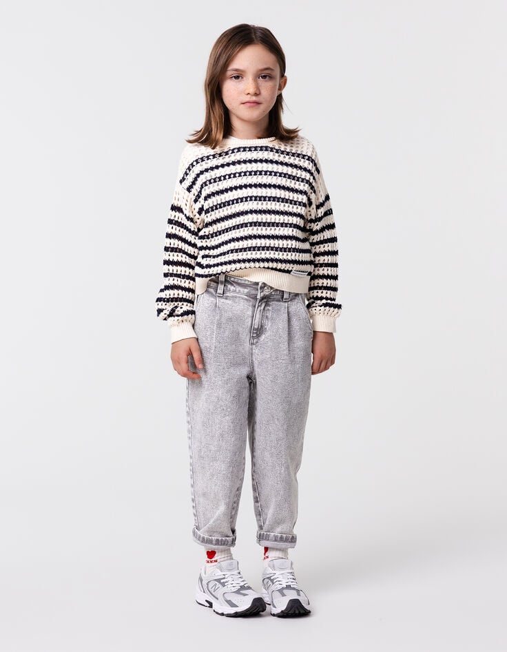 IKKS - Jeans ballon gris White Rock Odyssey
