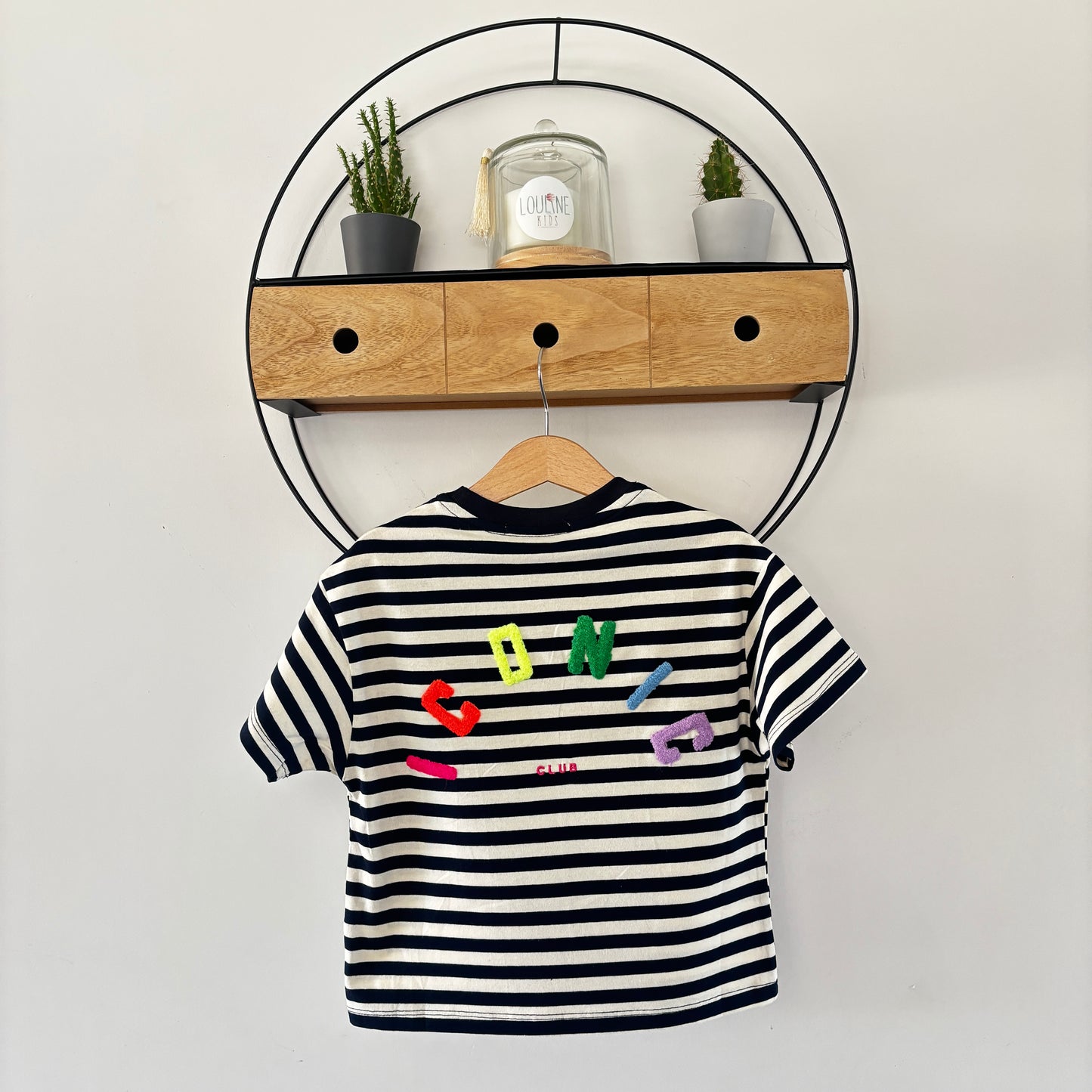 Mère & Fille : T-shirt rayé navy blanc ICONIC