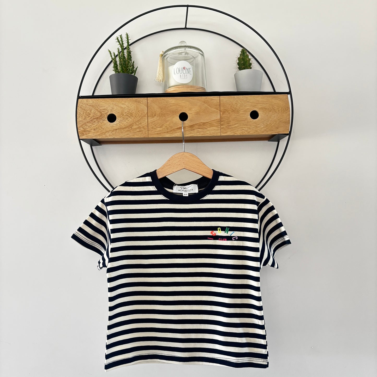 Mère & Fille : T-shirt rayé navy blanc ICONIC