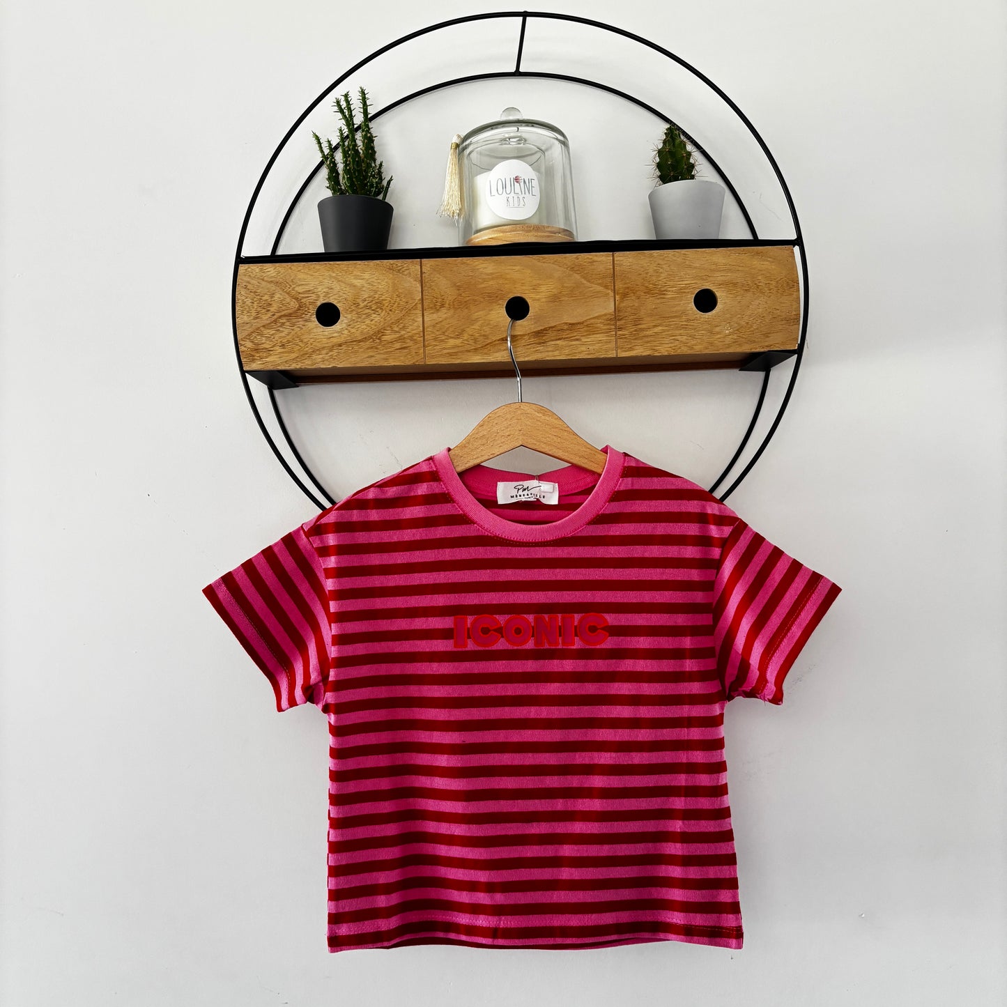 Mère & Fille - T-shirt rayé rouge ICONIC